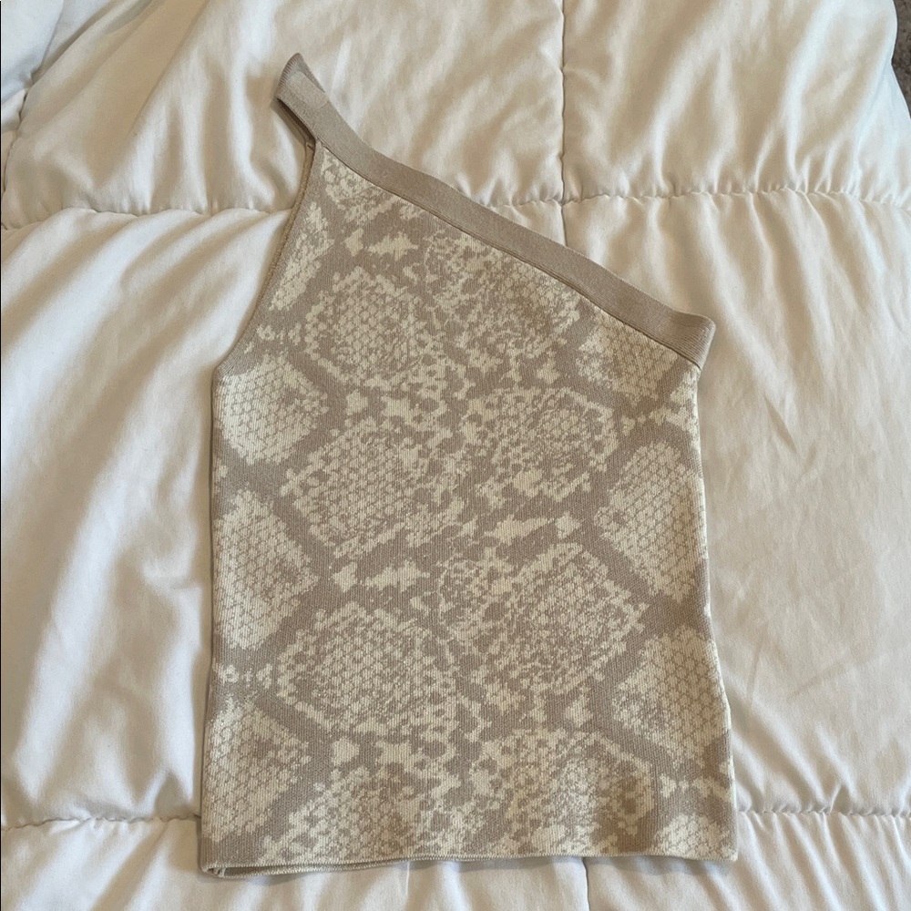 Express Beige Knit Top